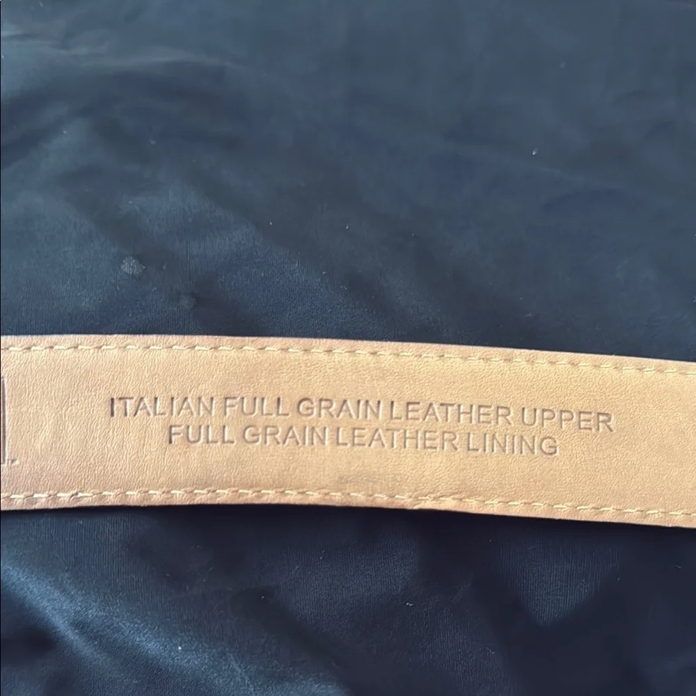 Kirklands Brown Leather Belts with Metal Buckles